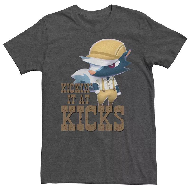 Men's Nintendo Animal Crossing Kickin' It At Kicks Tee, Size: 3XL, Grey Heather Product Image