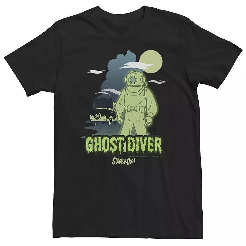 Big & Tall Scooby-Doo Ghost Diver Portrait Tee, Men's, Size: 3XL Tall, Black Product Image