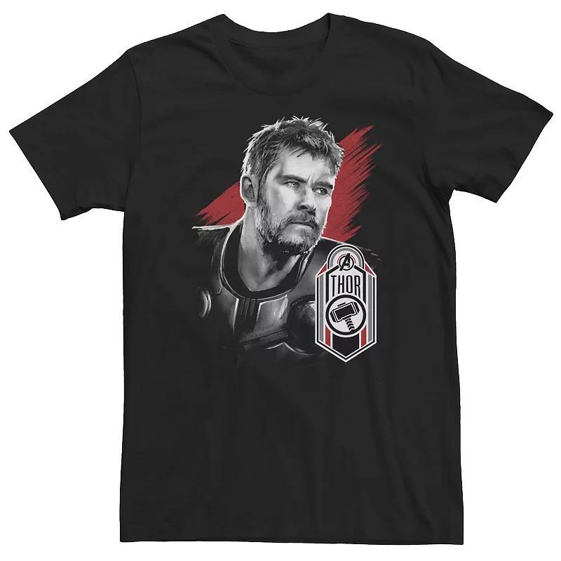 Big & Tall Marvel Avengers Endgame Thor Tag Poster Tee, Men's, Size: XL Tall, Black Product Image