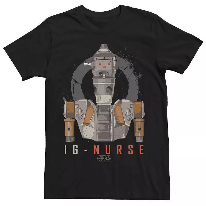 Men's The Mandalorian IG-11 Nurse Droid Portrait Tee, Size: Small, Black Product Image