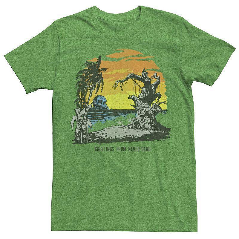 Disney's Peter Pan Greetings From Never Land Beach Men's Tee, Size: XL, Kelly Product Image