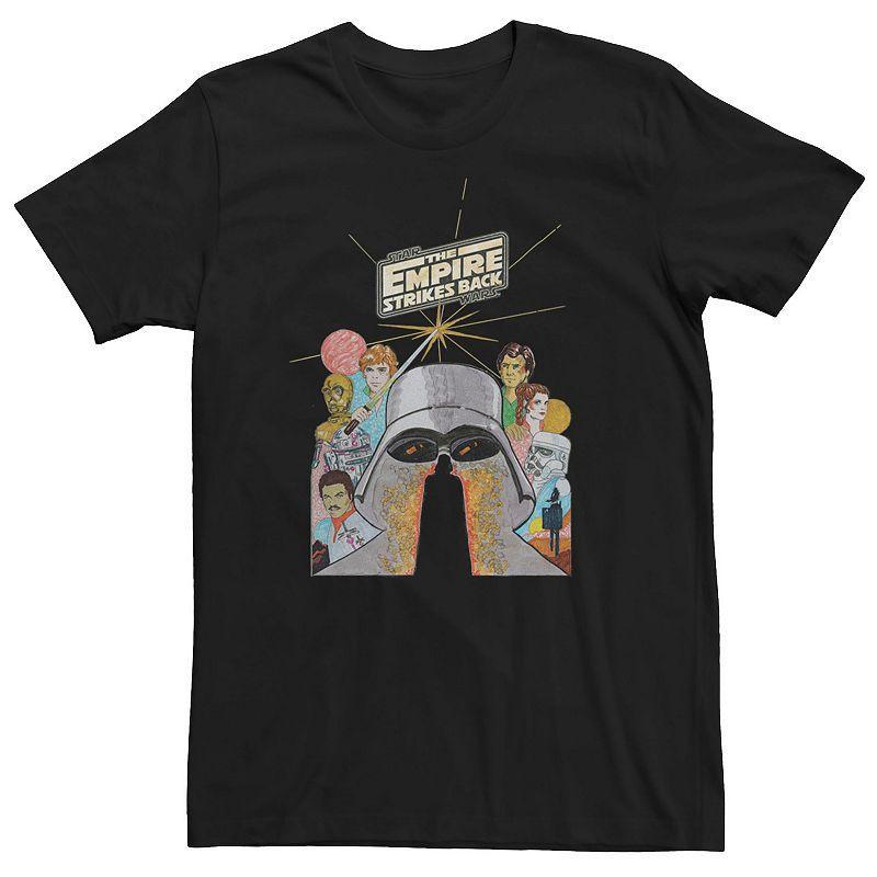 Men's Star Wars Empire Strikes Back Illustrated Poster Tee, Size: Small, Black Product Image