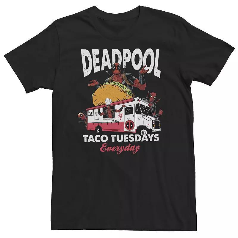 Big & Tall Marvel Deadpool Taco Tuesdays Everyday Tee, Mens Product Image