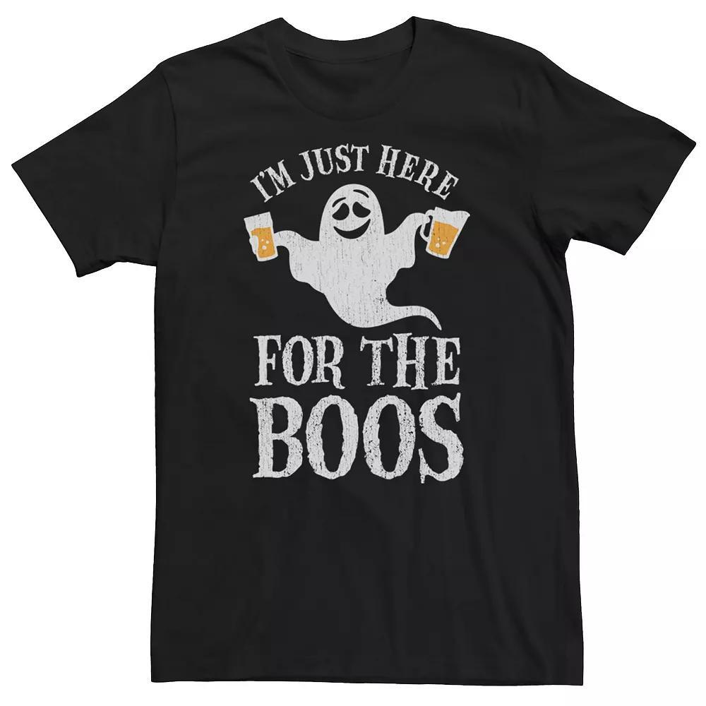 Men's Here For The Boos Ghost Tee, Size: XL, Black Product Image