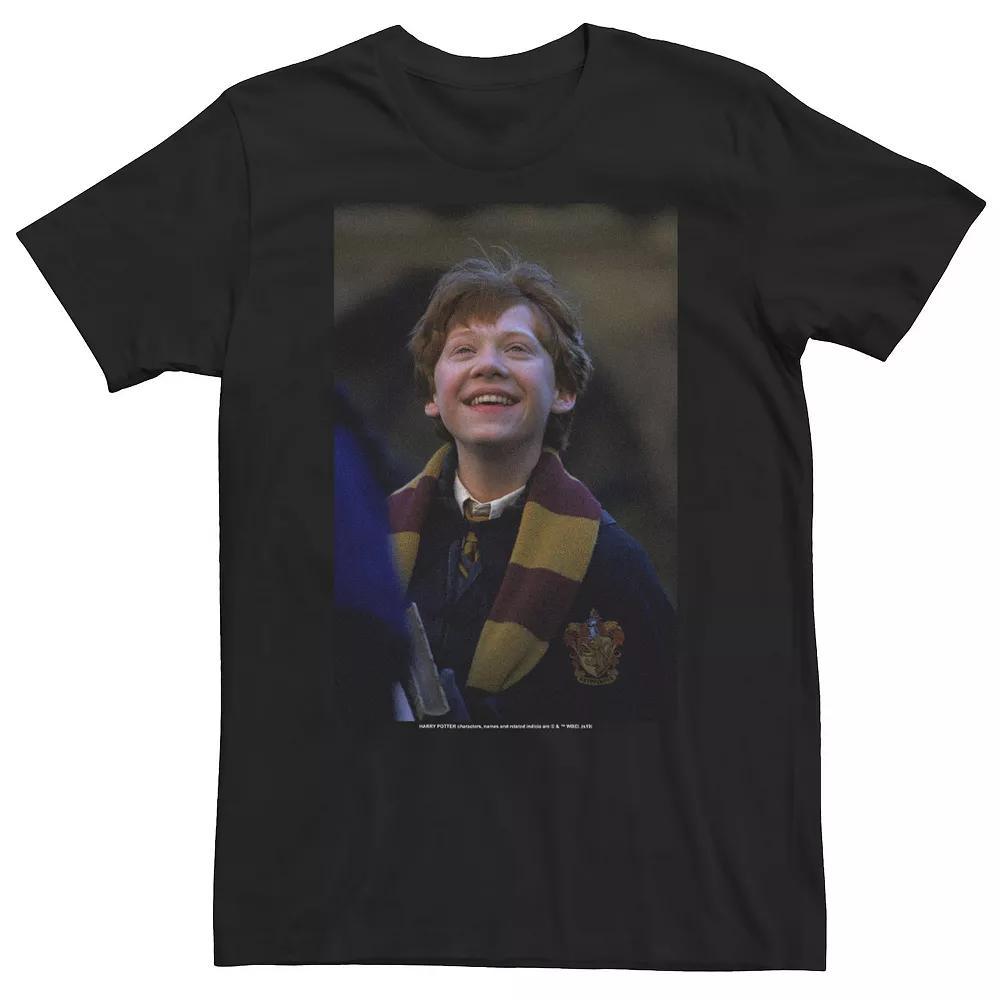 Big & Tall Harry Potter Ron Weasley Smiling Portrait Tee, Men's, Size: XL Tall, Black Product Image