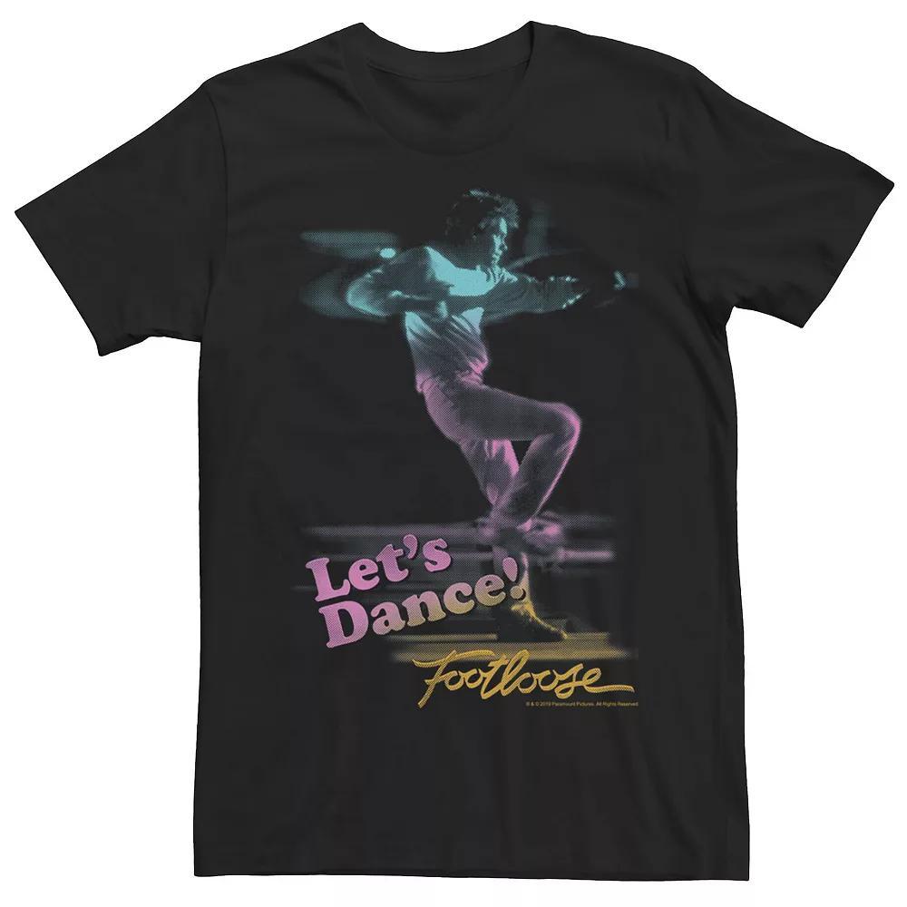 Mens Footloose Lets Dance Neon Title Logo Tee Product Image