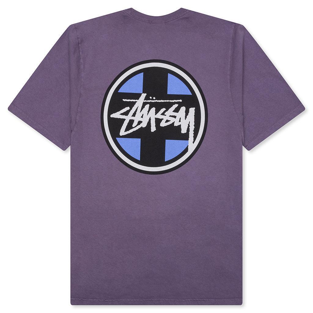Cross Dot Pigment Dyed Tee - Grape Male Product Image