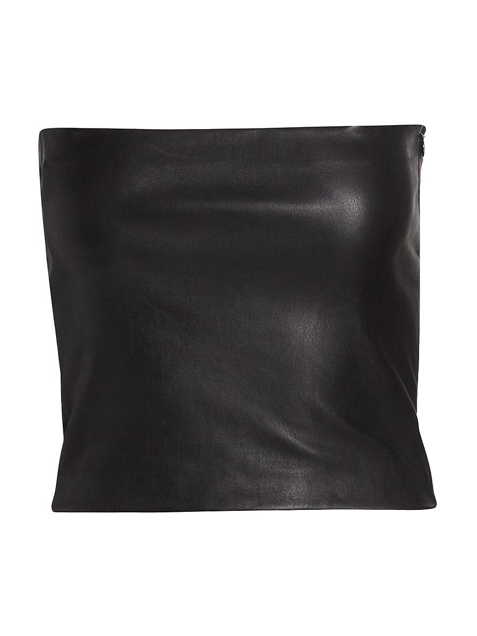 Womens Leather Bandeau Top Product Image