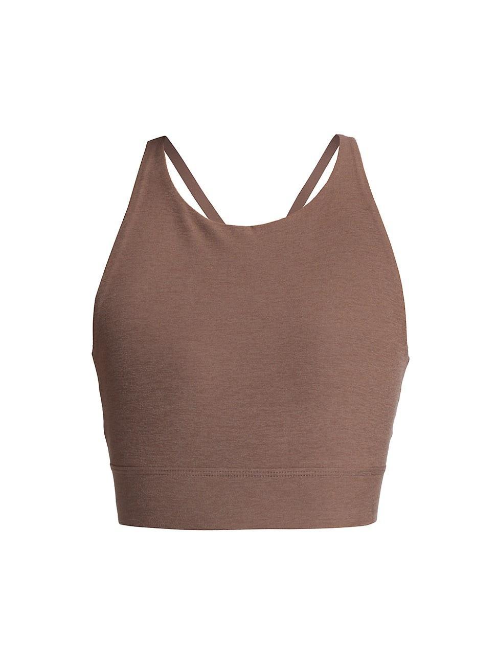 Beyond Yoga Spacedye Enlighten Long Line Bra in Taupe Product Image