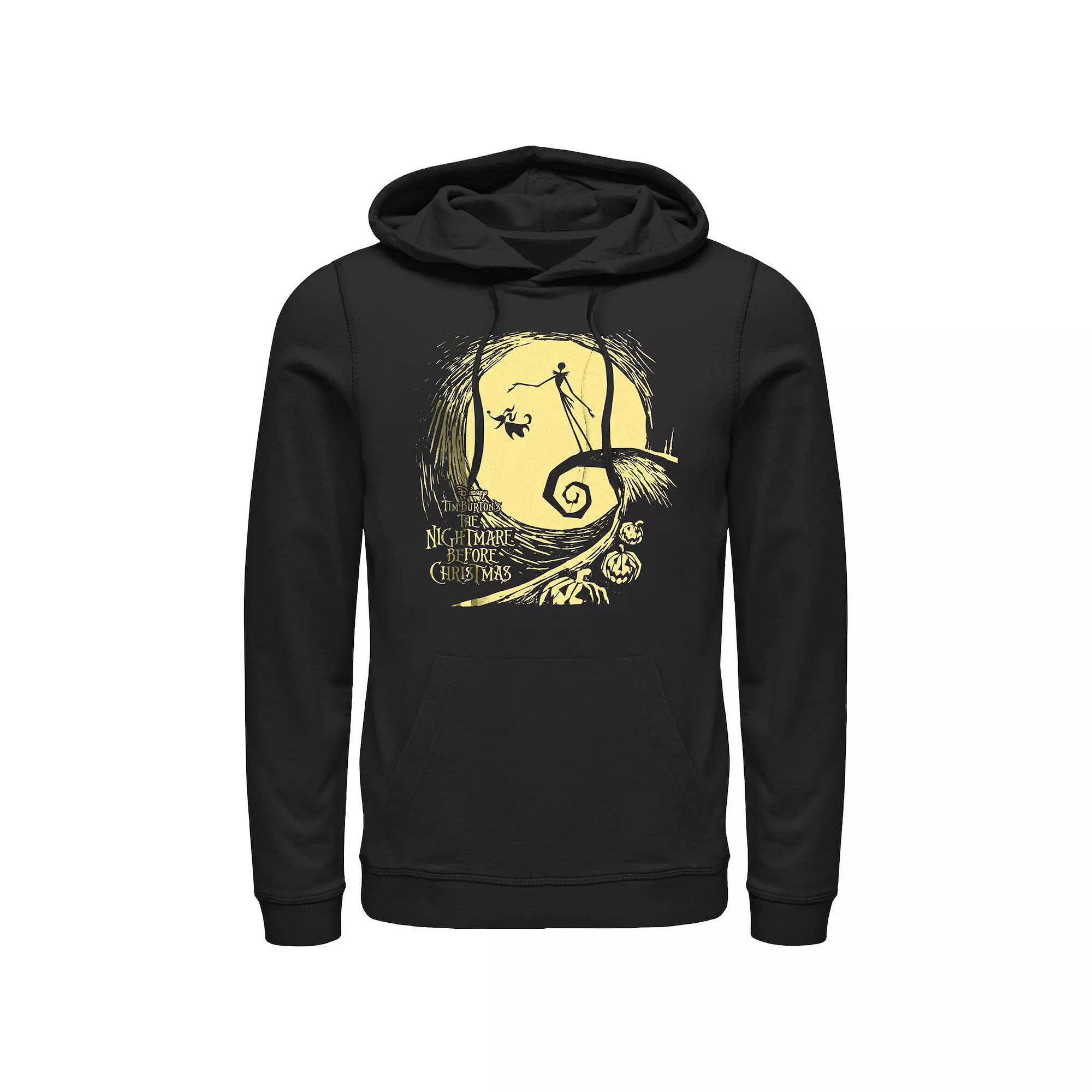 Disney's The Nightmare Before Christmas Jack And Zero At Night Men's Graphic Hoodie,  Product Image
