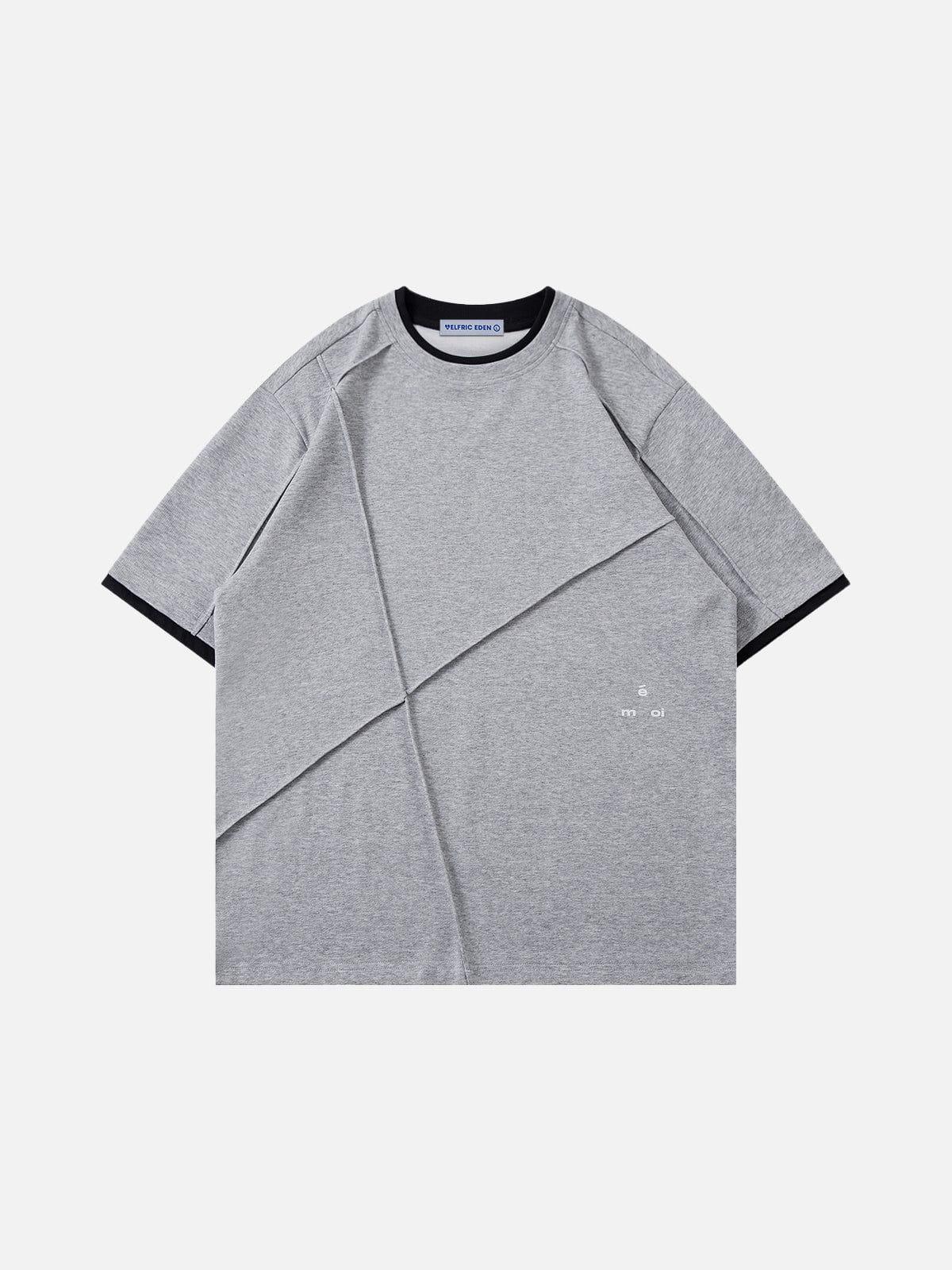 Aelfric Eden Wrinkle Patchwork Two Layer Tee Product Image