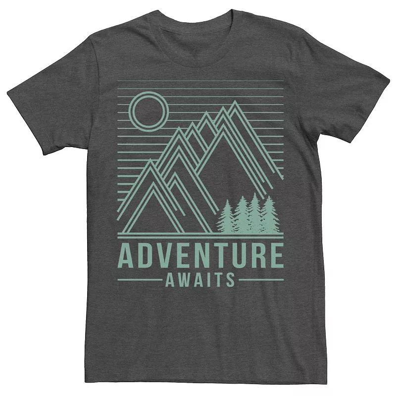 Mens Fifth Sun Adventure Awaits Line Art Tee Grey Heather Product Image