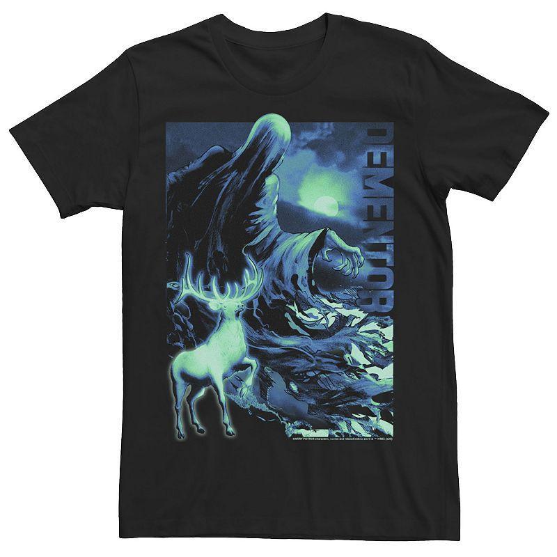 Mens Harry Potter Dementor And Stag Patronus Poster Tee Product Image