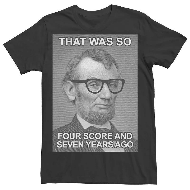 Men's Hipster Abe Lincoln Graphic Tee,  Product Image