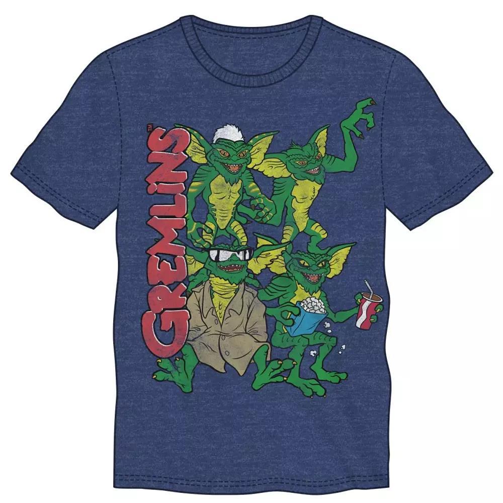 Men's Gremlins Group Short Sleeve Graphic Tee, Size: Small, Blue Product Image