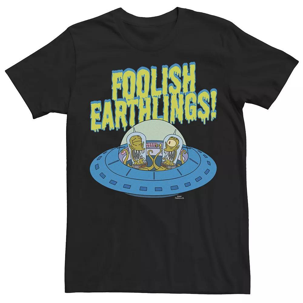 Men's The Simpsons Kang & Kodos Foolish Earthlings Tee,  Product Image