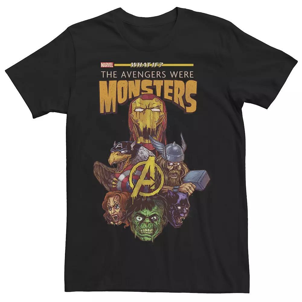 Men's Marvel What If The Avengers Were Monsters Graphic Tee, Size: XL, Black Product Image