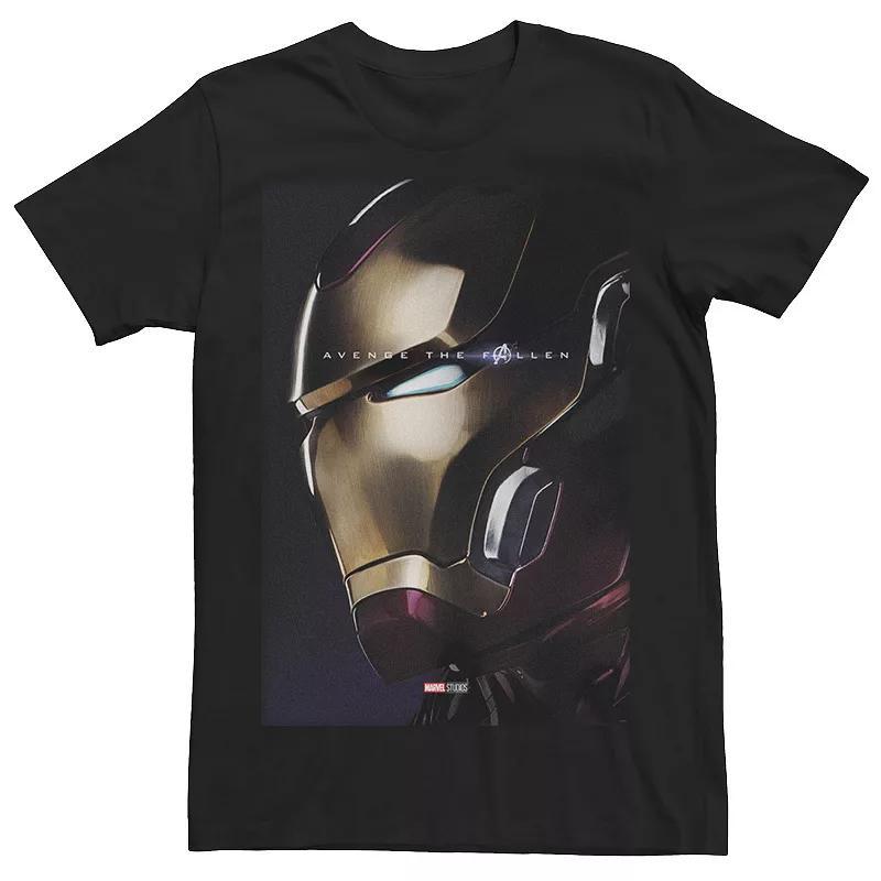 Men's Marvel Avengers Endgame Iron Man Avenge The Fallen Tee, Size: 3XL, Black Product Image