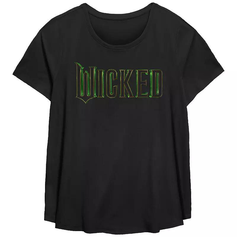 Plus Size Wicked Title Flowy Graphic Tee, Womens Product Image