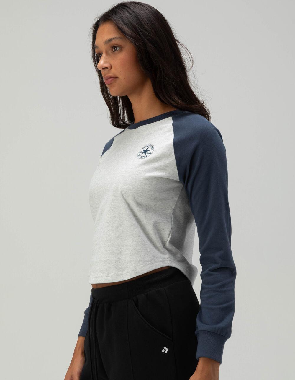 CONVERSE Raglan Womens Long Sleeve Tee Product Image