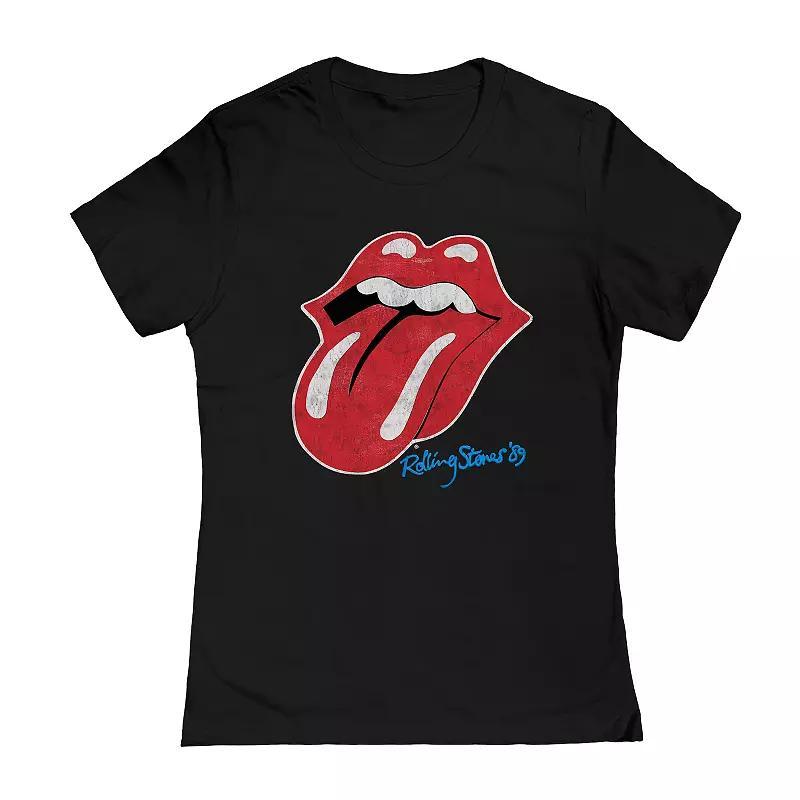 Juniors Rolling Stones 89 Tongue Graphic Tee, Womens Product Image