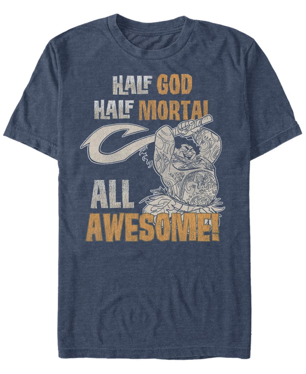 Men's Disney's Moana Maui All Awesome Tee, Size: XL, Navy Grey Product Image