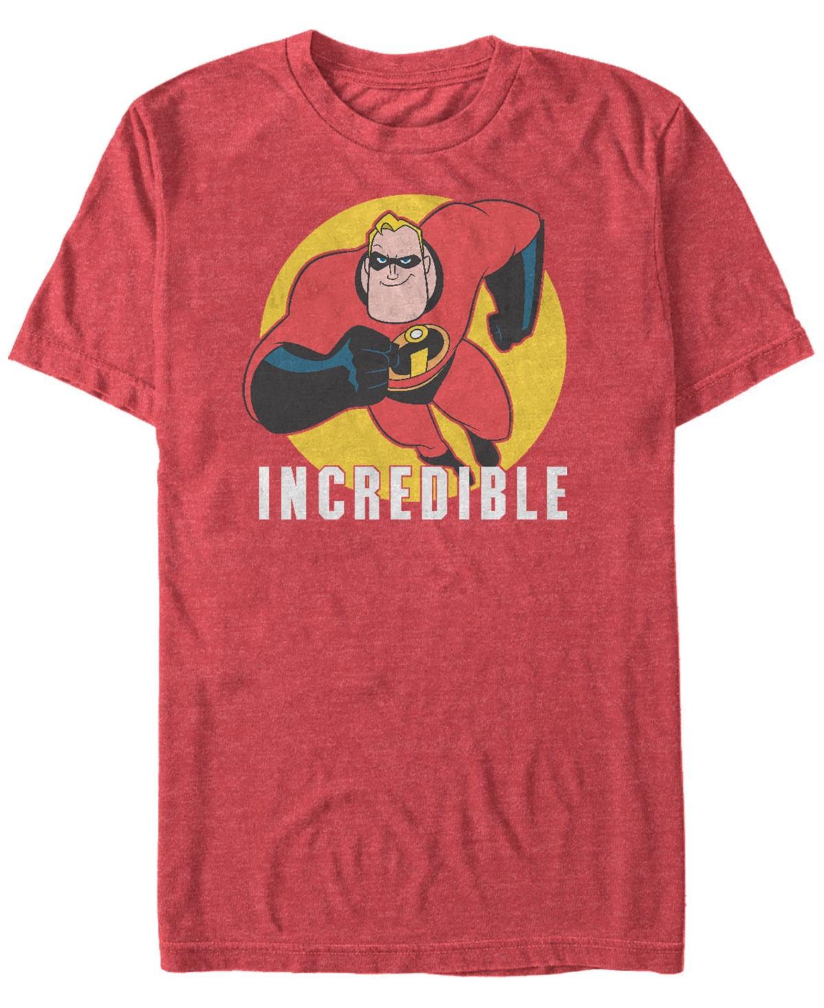 Disney / Pixar's The Incredibles Mr. Incredible Men's Circle Tee, Size: XXL, Red Grey Product Image