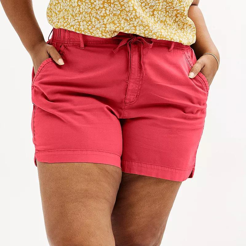 Plus Size Sonoma Goods For Life Utility Shorts, Womens Product Image