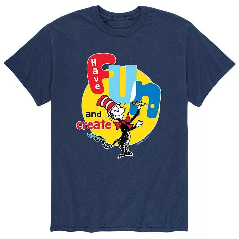 Big & Tall Dr Seuss Have Fun Create, Men's, Size: XXL Tall, White Product Image