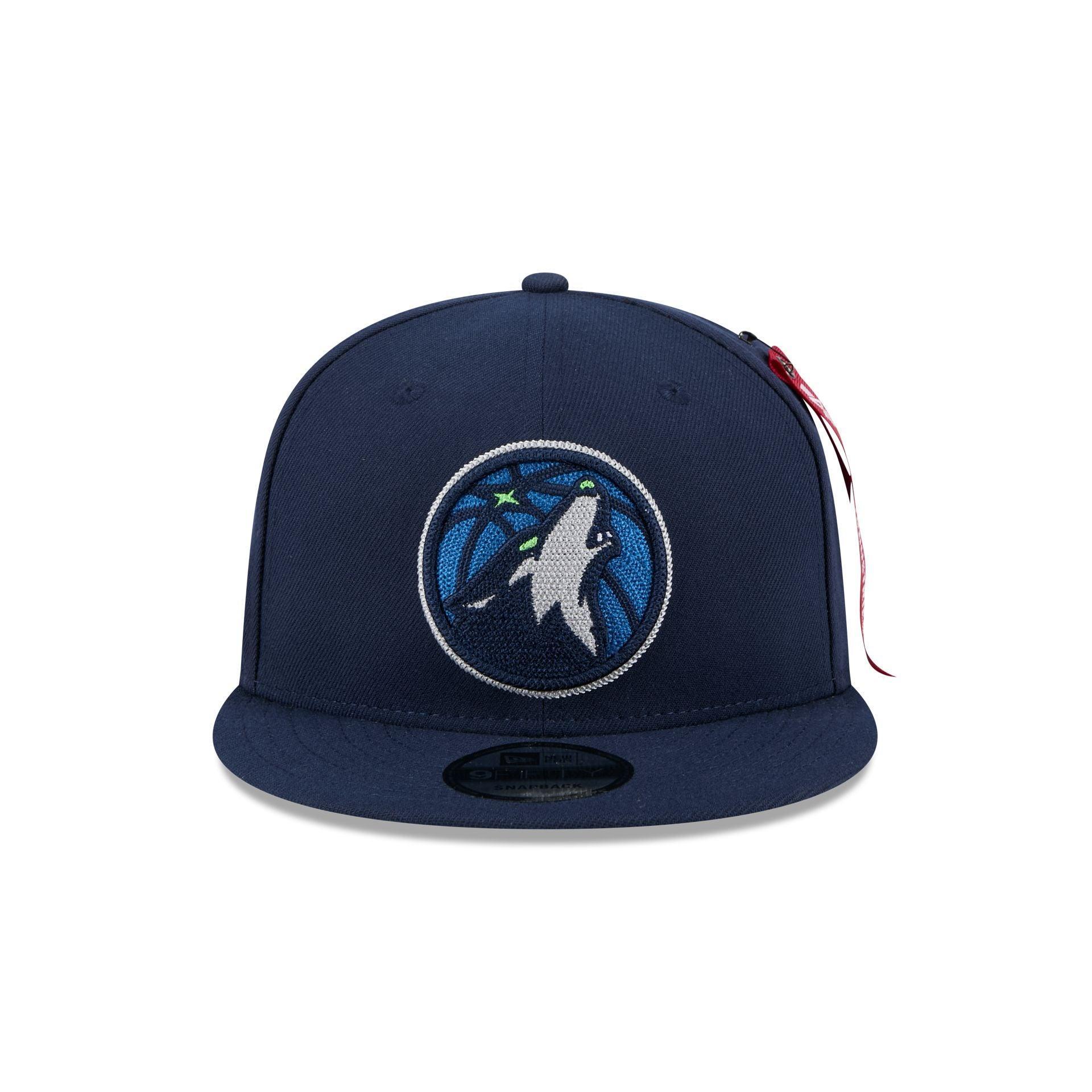 Alpha Industries x Minnesota Timberwolves Navy 9FIFTY Snapback Hat Male Product Image