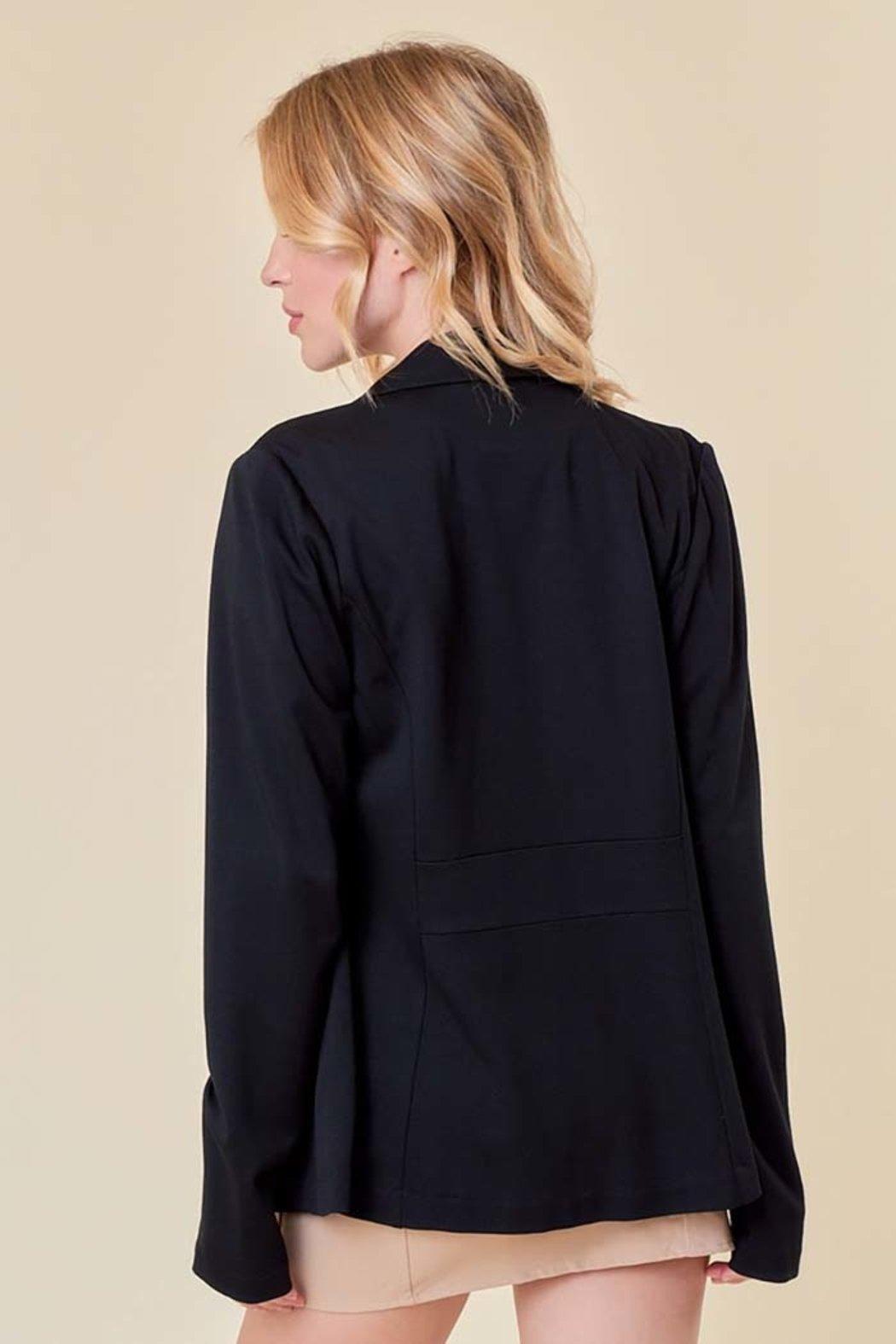 Button Detail Jacket with Waist Line Product Image