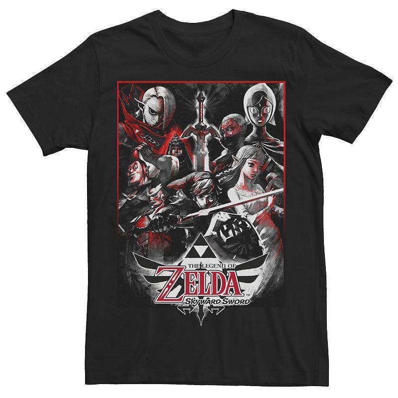 Mens Nintendo Legend of Zelda Skyward Sword Group Sketch Tee Product Image