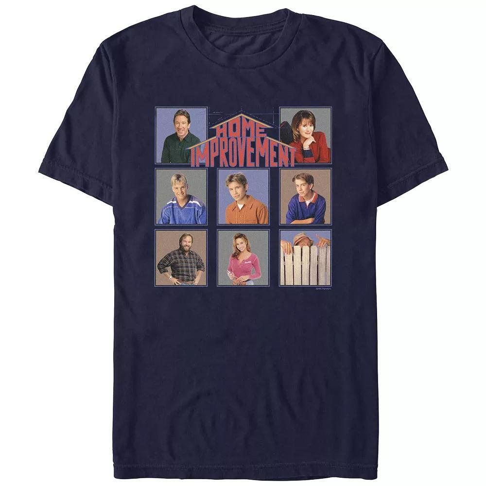 Men's Home Improvement Box Portraits Graphic Tee, Size: Small, Blue Product Image