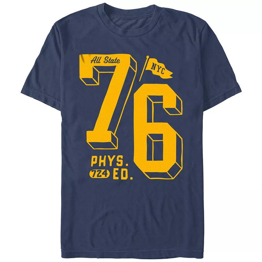 Men's Comfort Colors® All State 76 P. E. Graphic Tee, Size: Small, Blue Product Image