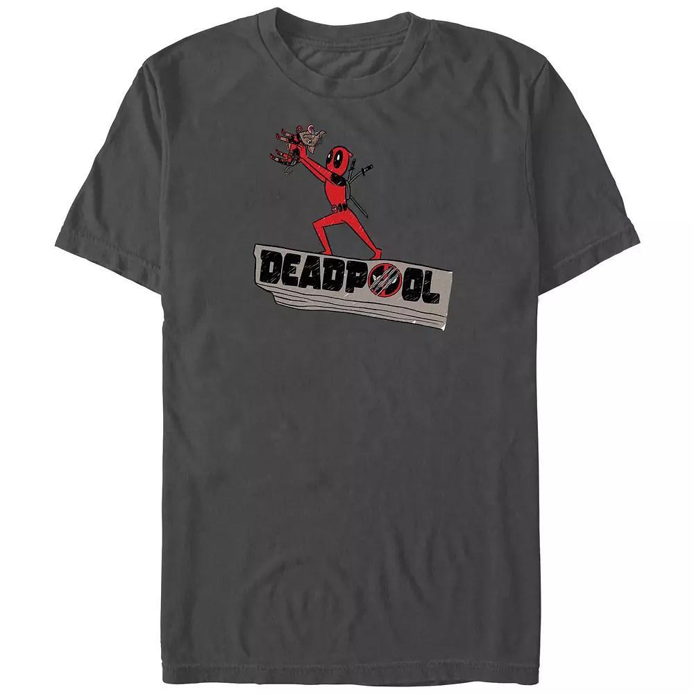 Men's Deadpool And Wolverine Hail Dog Graphic Tee,  Product Image