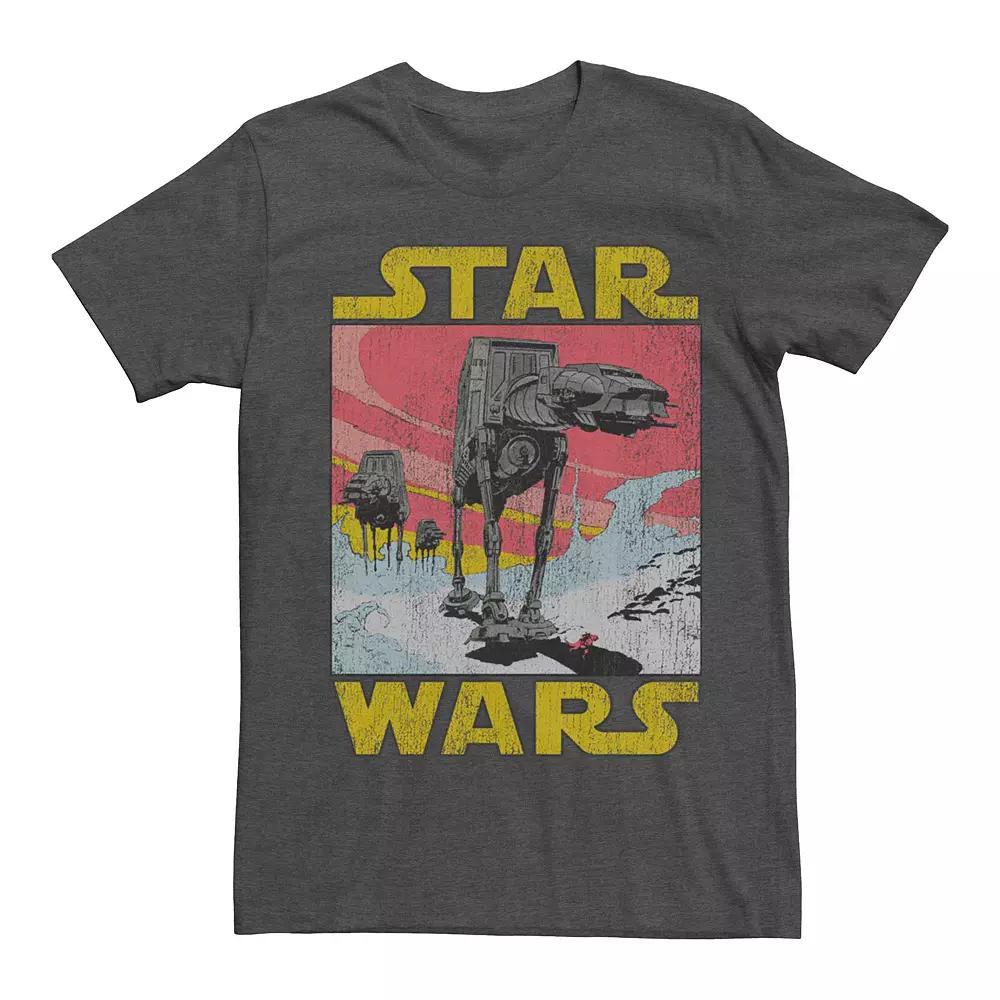 Men's Star Wars Vintage At-At Poster Graphic Tee, Size: 3XL, Grey Heather Product Image