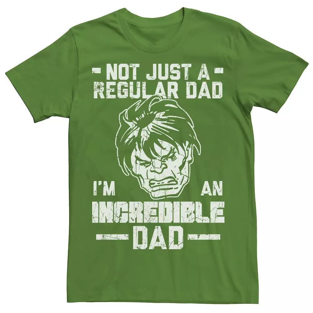 Men's Marvel Hulk Father's Day Not Regular Dad Tee, Size: XL, Kelly Product Image