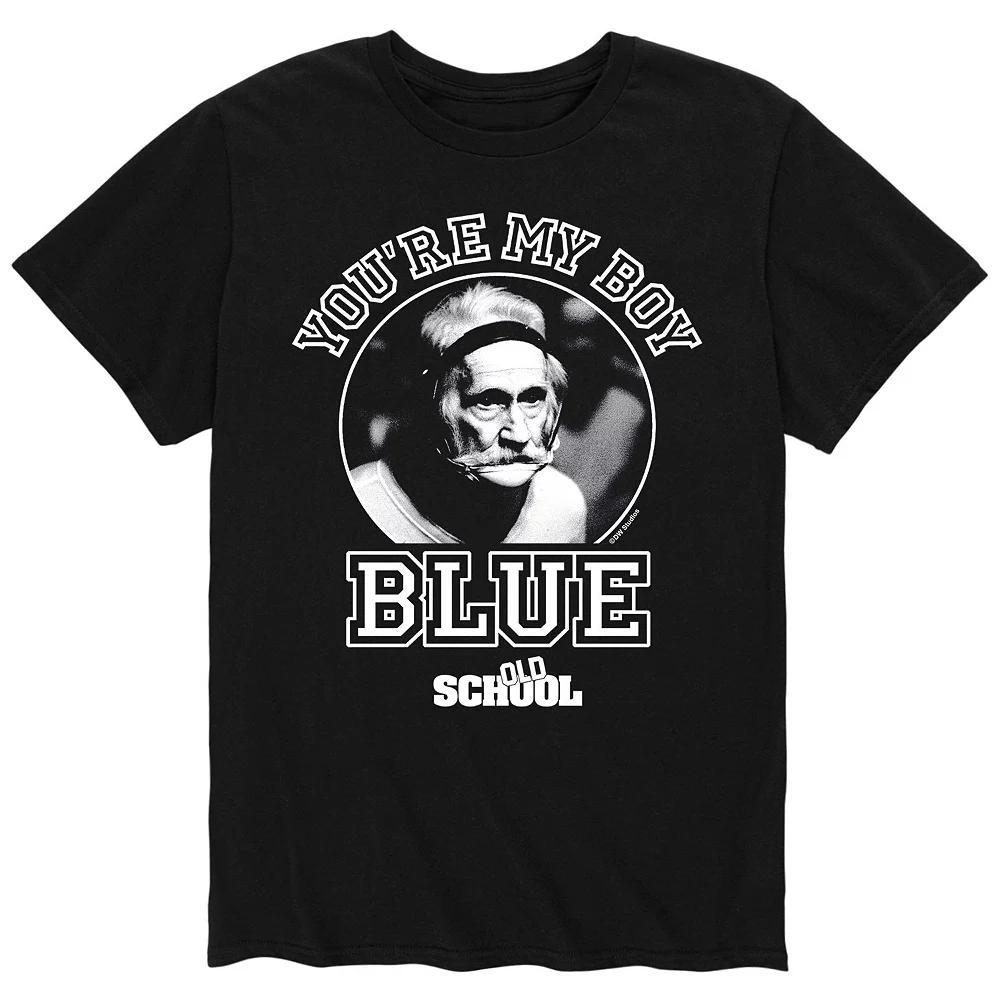 Men's Old School You're My Boy, Blue Tee,  Product Image