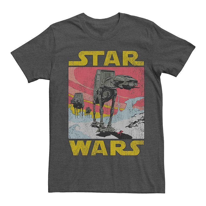 Men's Star Wars Vintage At-At Poster Graphic Tee, Size: 3XL, Grey Heather Product Image