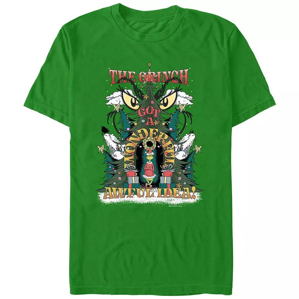 Big & Tall Dr. Seuss Grinch Got A Wonderful Awful Idea Graphic Tee, Men's,  Product Image