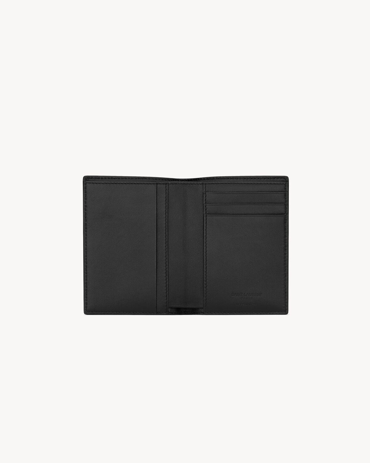 SAINT LAURENT PARIS credit card wallet in grained leather | Saint Laurent | YSL.com Product Image