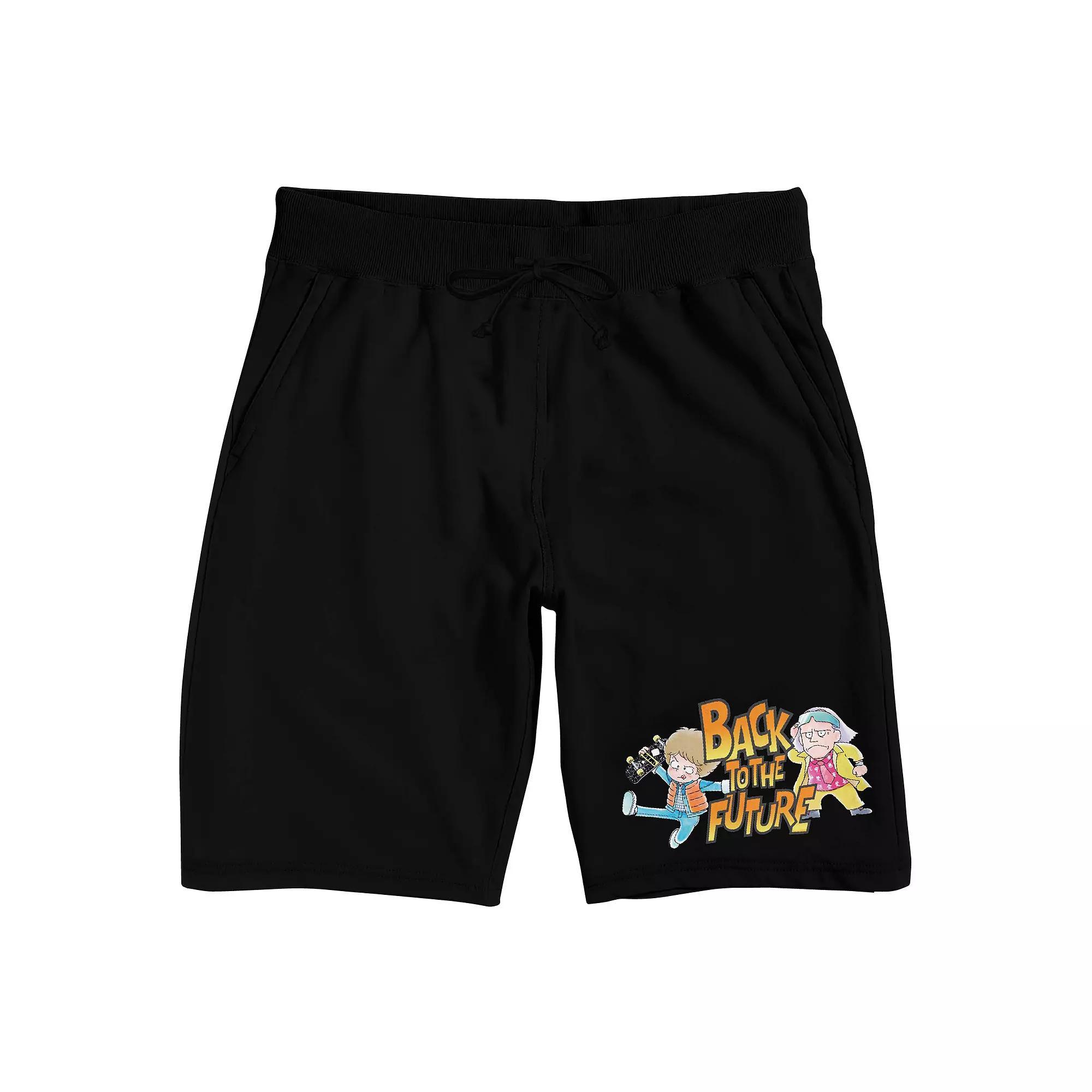 Men's Back To The Future Pajama Shorts,  Product Image