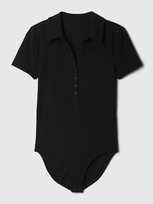 Modern Rib Polo Bodysuit Product Image