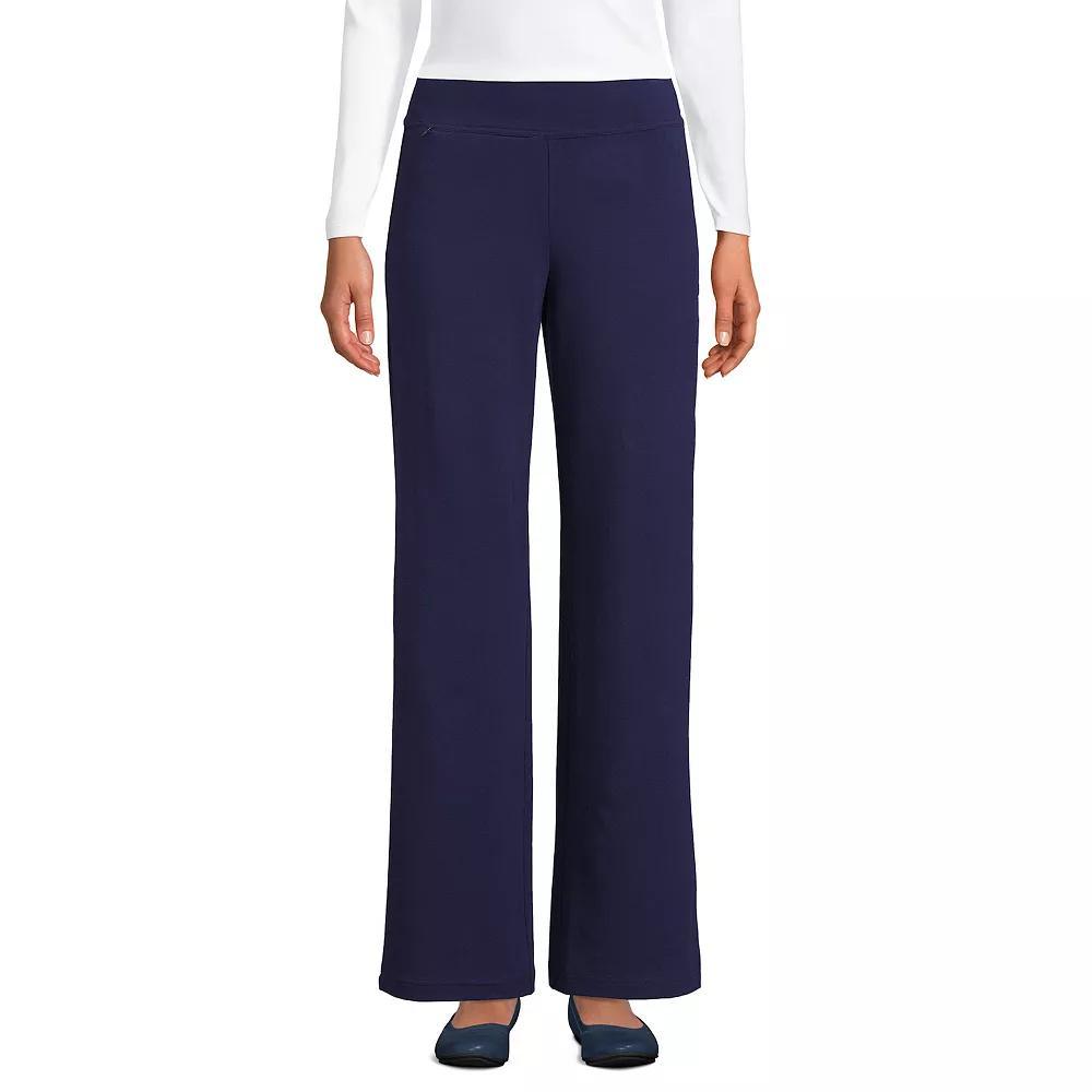 Women's Lands' End Starfish Mid Rise Wide Leg Pull On Pants,  Product Image