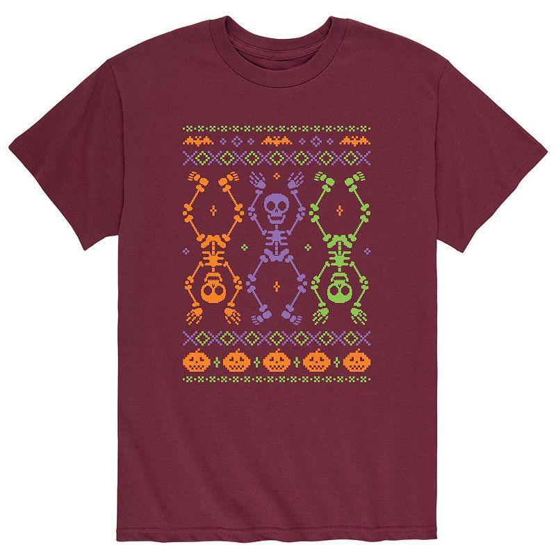 Mens Skeleton Ugly Sweater Tee Product Image