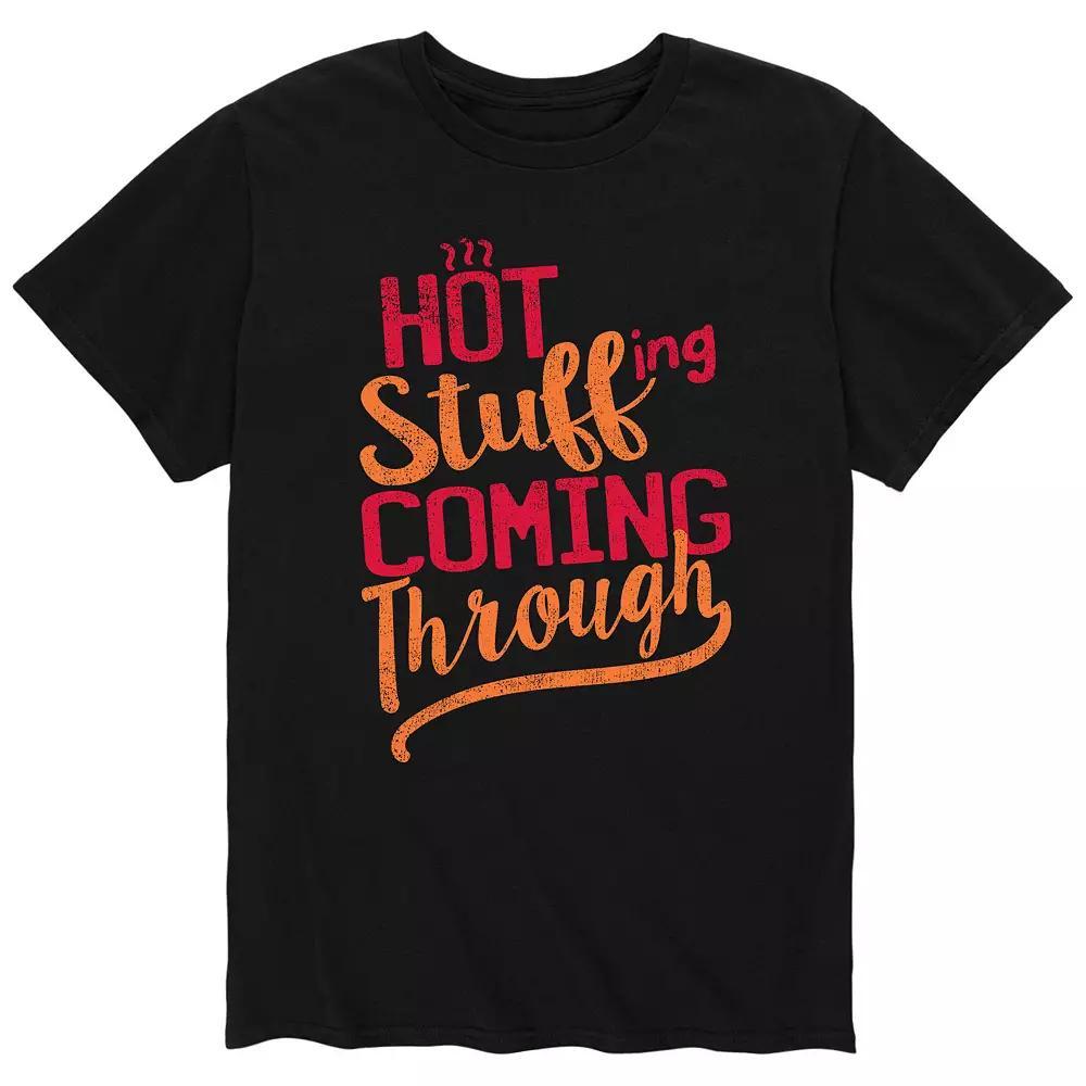 Men's Hot Stuffing Coming Through Tee, Size: Medium, Black Product Image