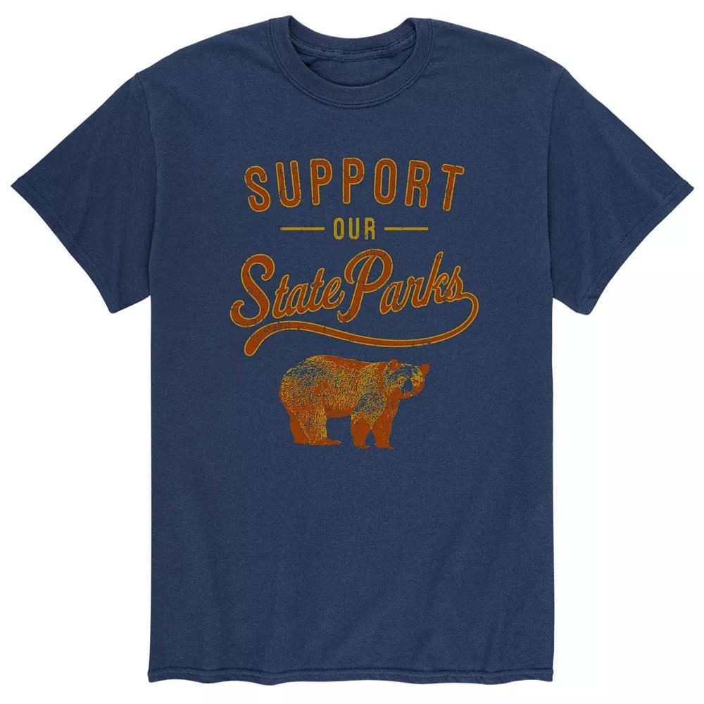 Men's Support Our State Parks Tee, Size: Medium, Blue Product Image