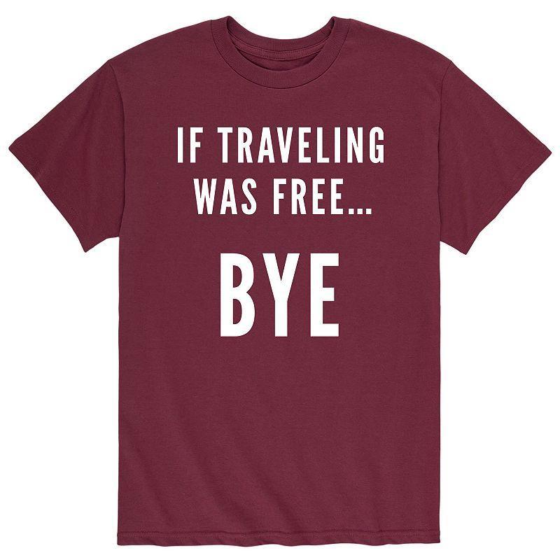 Men's If Traveling Was Free Tee, Size: XXL, Red Product Image