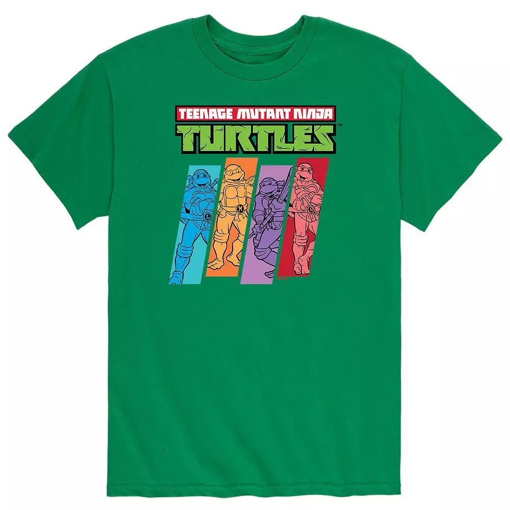 Men's Teenage Mutant Ninja Turtles Color Stripes Tee,  Product Image
