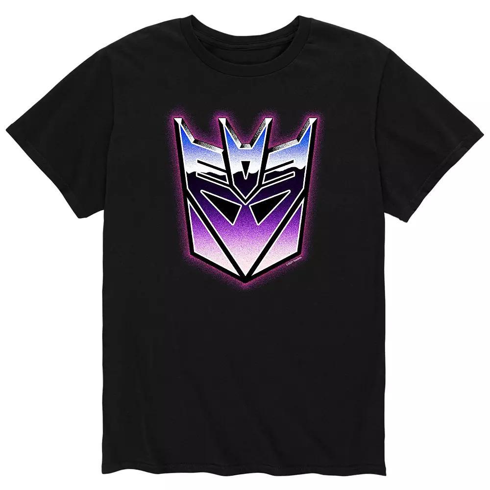 Men's Transformers Deception Chrome Tee, Size: Large, Black Product Image